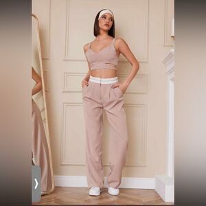 GALITA set pants and top color nude 2 piece New